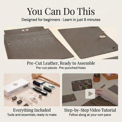 Grace DIY leather bag kit, made for beginners