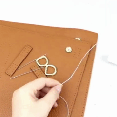 Daphne DIY leather bag kit, pre-cut leather and tools