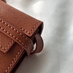 Finished Valentina leather wallet clutch
