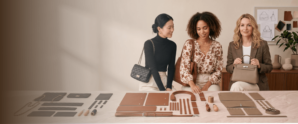 Kit Atelier DIY leather bag kits, craft a beautiful piece you will be proud to carry