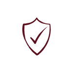 Peace of mind, money-back guarantee icon